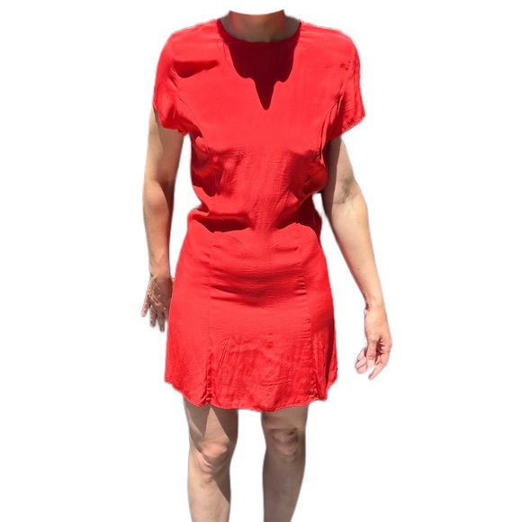 Something navy Simple red poppy dress size small NWT - Picture 2 of 4